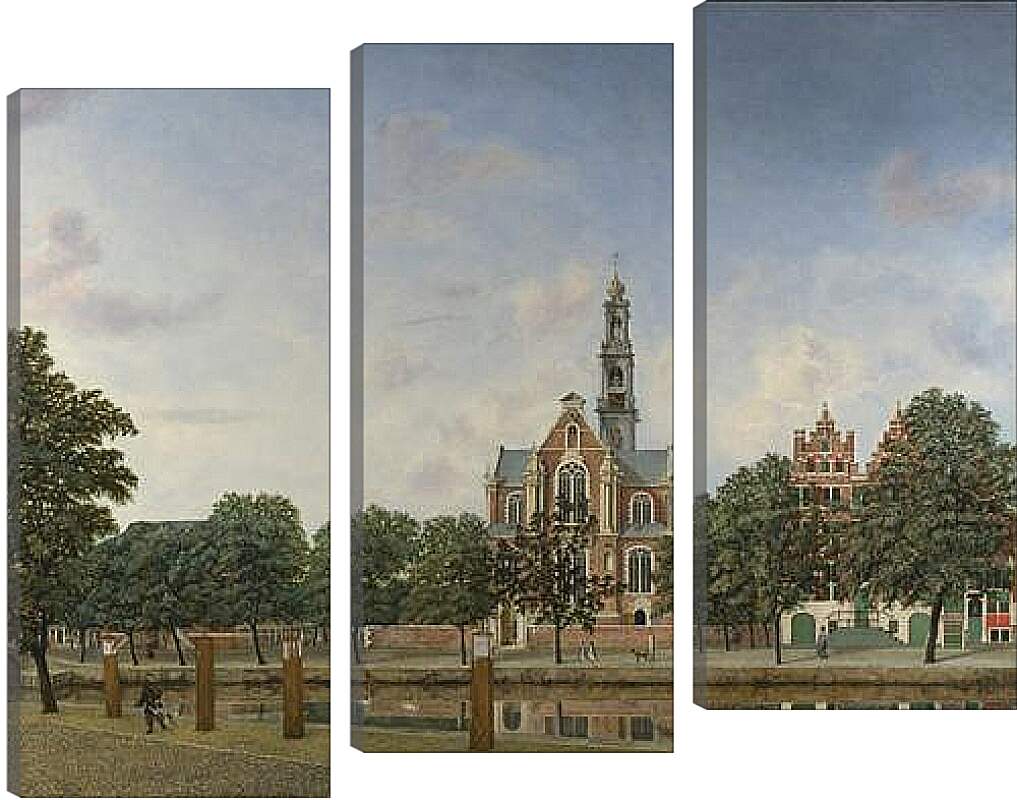 Модульная картина - View of the Westerkerk, Amsterdam. Ян Ван дер Хейден