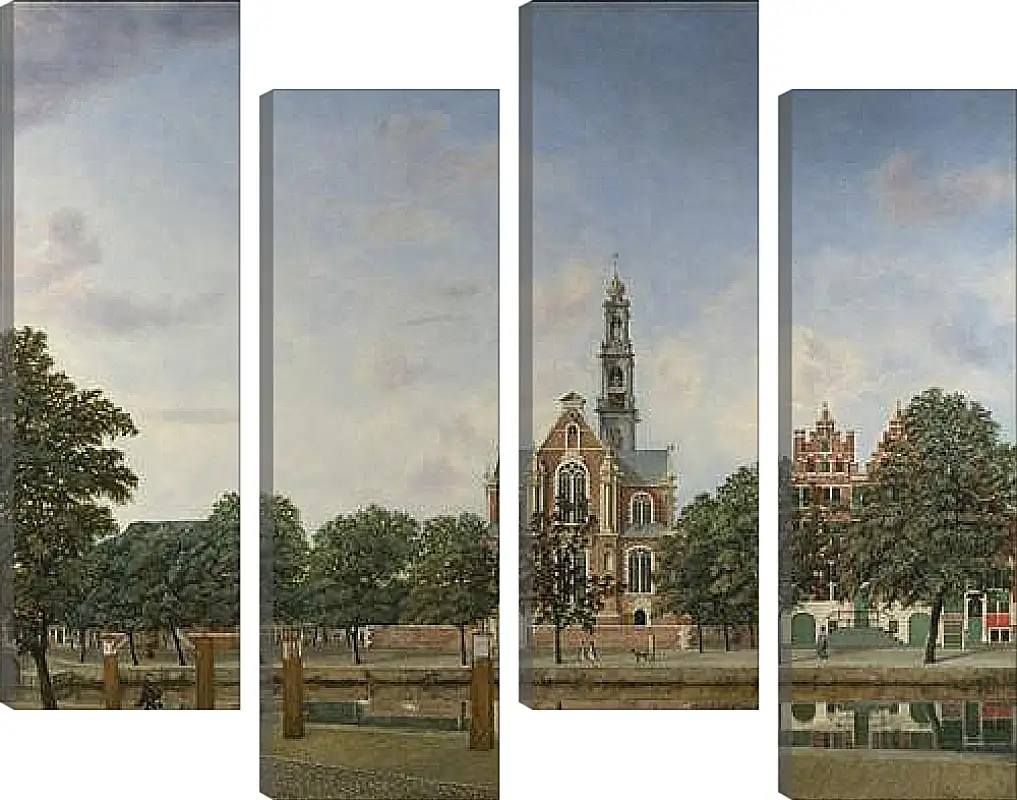 Модульная картина - View of the Westerkerk, Amsterdam. Ян Ван дер Хейден