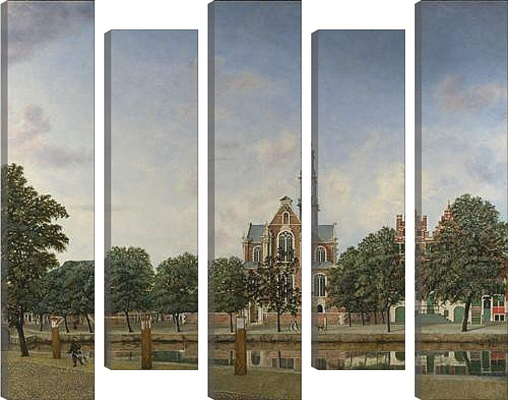 Модульная картина - View of the Westerkerk, Amsterdam. Ян Ван дер Хейден