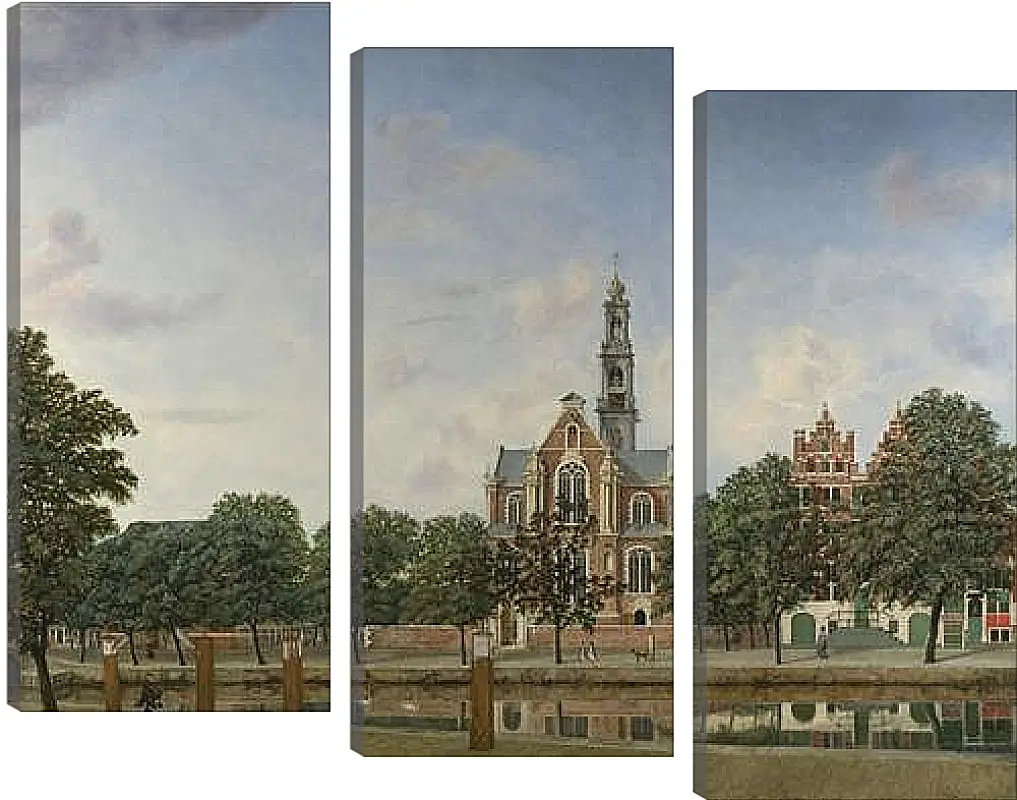 Модульная картина - View of the Westerkerk, Amsterdam. Ян Ван дер Хейден