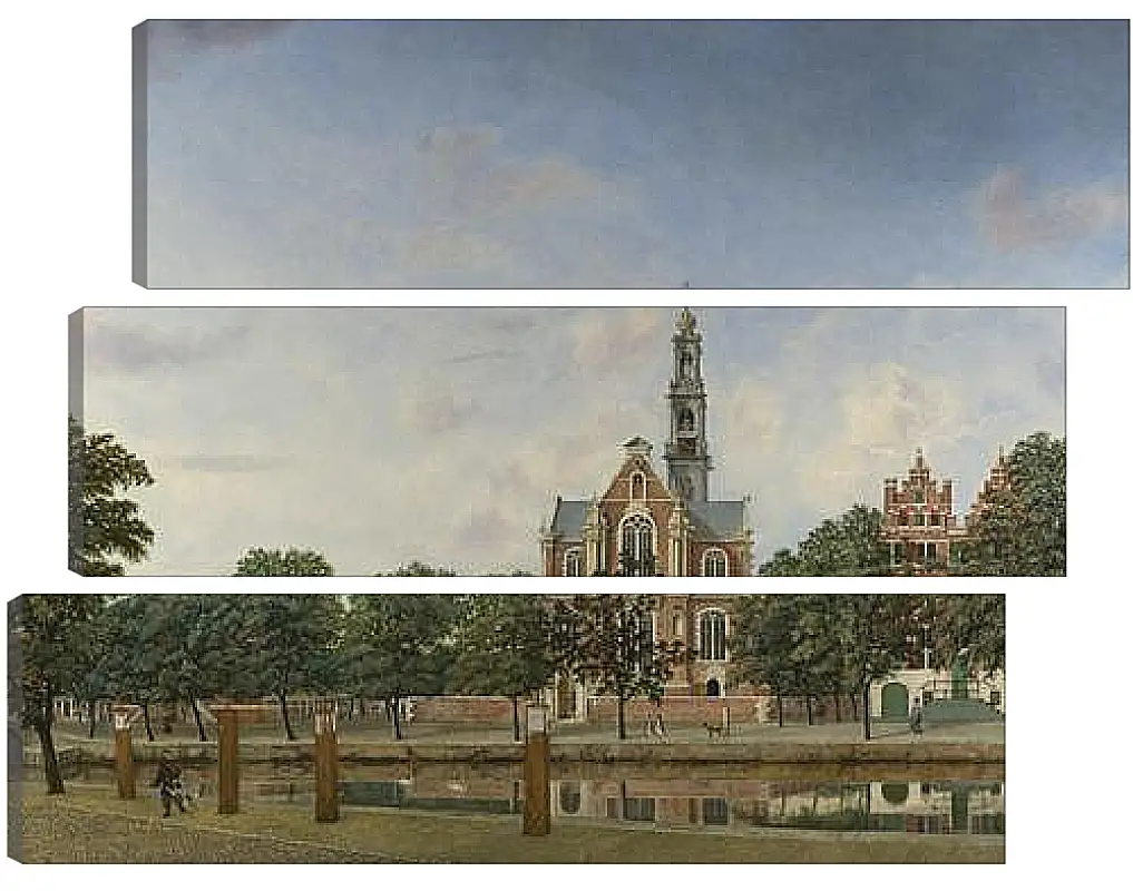 Модульная картина - View of the Westerkerk, Amsterdam. Ян Ван дер Хейден