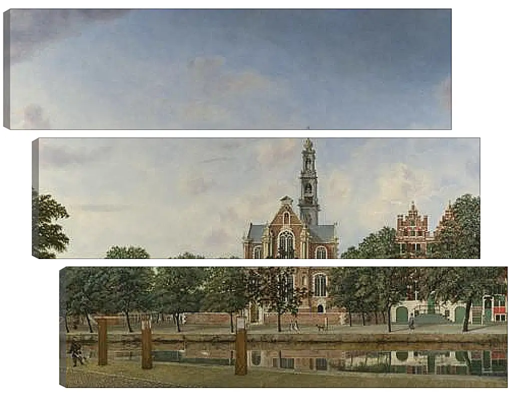 Модульная картина - View of the Westerkerk, Amsterdam. Ян Ван дер Хейден