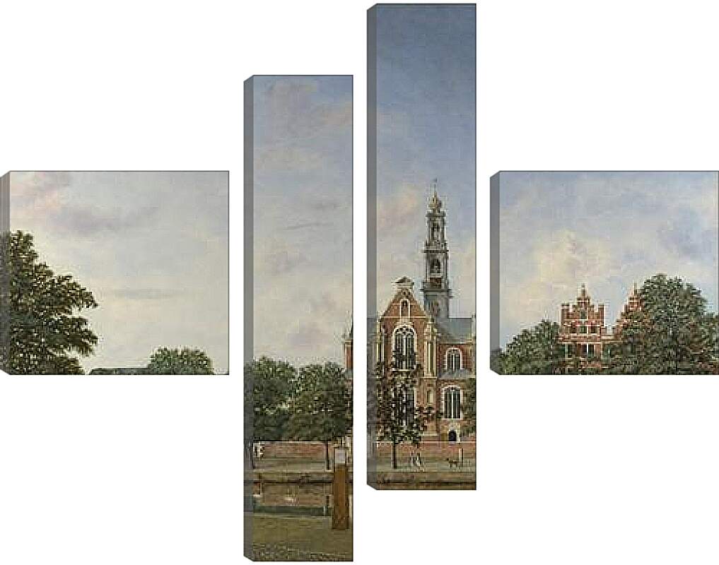 Модульная картина - View of the Westerkerk, Amsterdam. Ян Ван дер Хейден