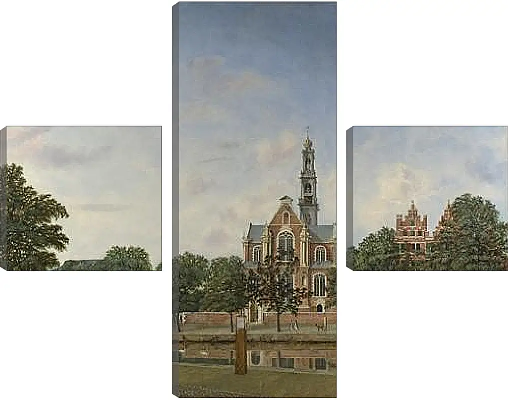 Модульная картина - View of the Westerkerk, Amsterdam. Ян Ван дер Хейден