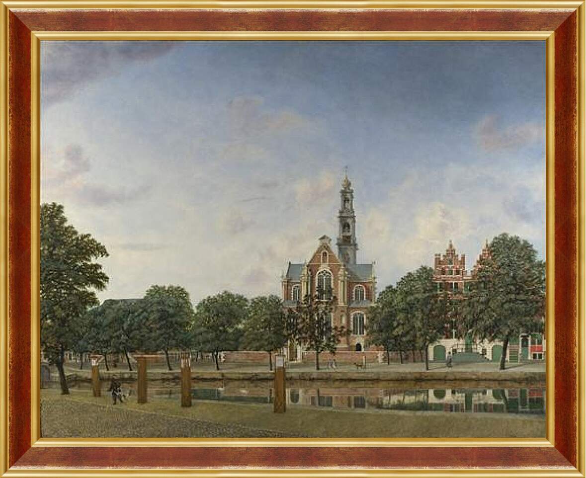 Картина в раме - View of the Westerkerk, Amsterdam. Ян Ван дер Хейден