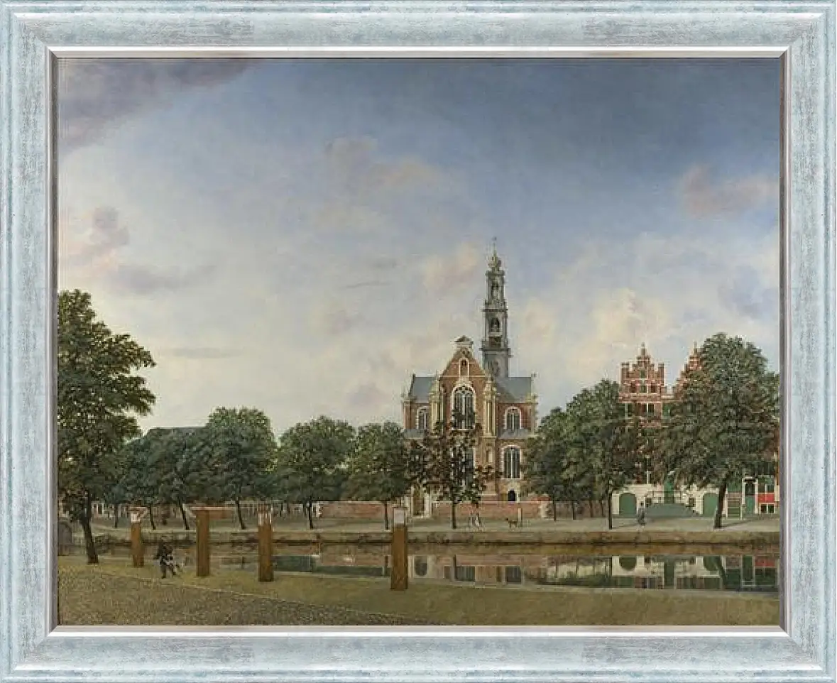 Картина в раме - View of the Westerkerk, Amsterdam. Ян Ван дер Хейден