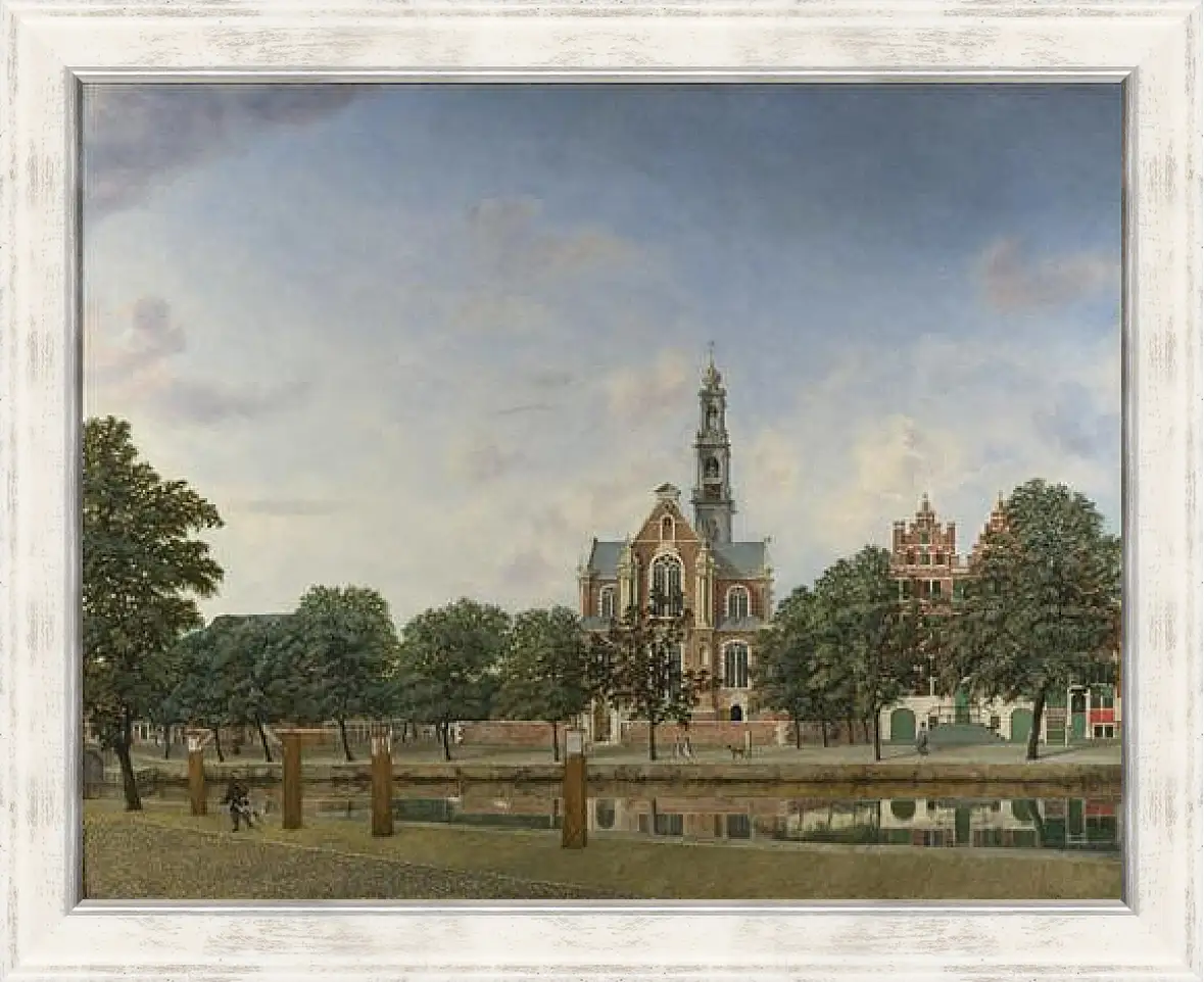 Картина в раме - View of the Westerkerk, Amsterdam. Ян Ван дер Хейден