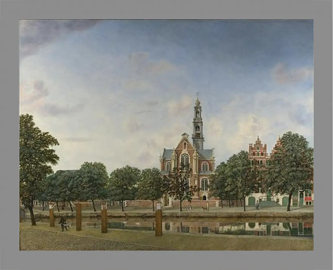 Картина в раме - View of the Westerkerk, Amsterdam. Ян Ван дер Хейден