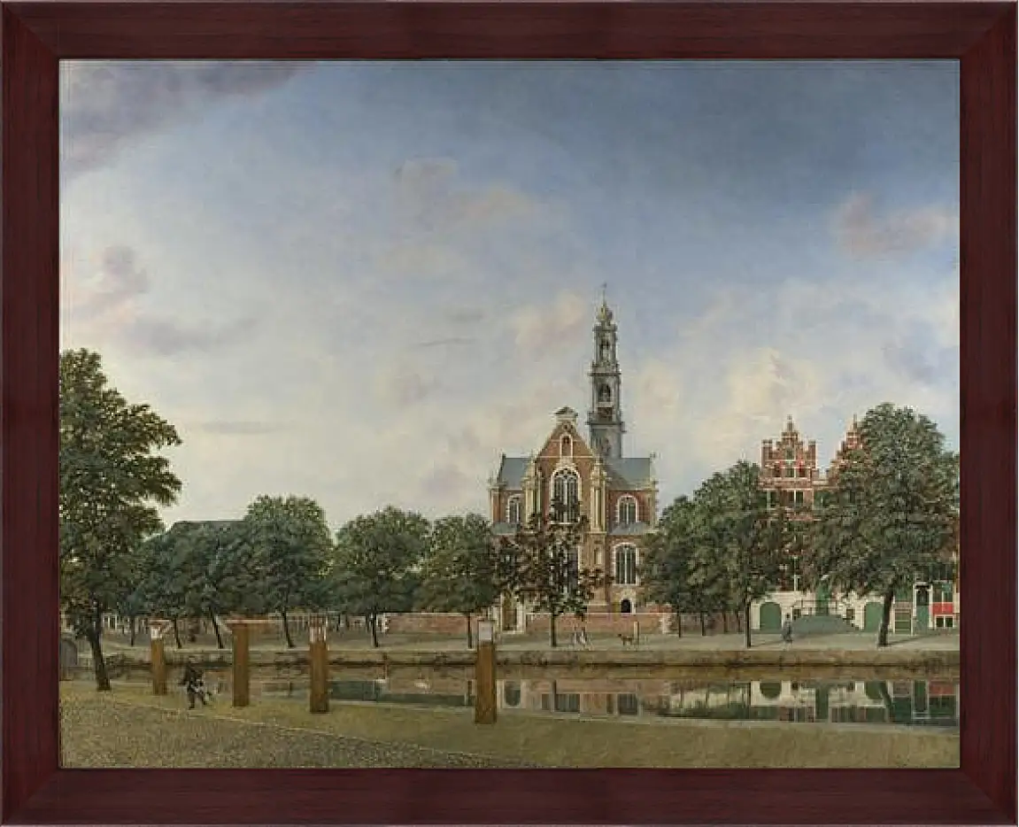 Картина в раме - View of the Westerkerk, Amsterdam. Ян Ван дер Хейден