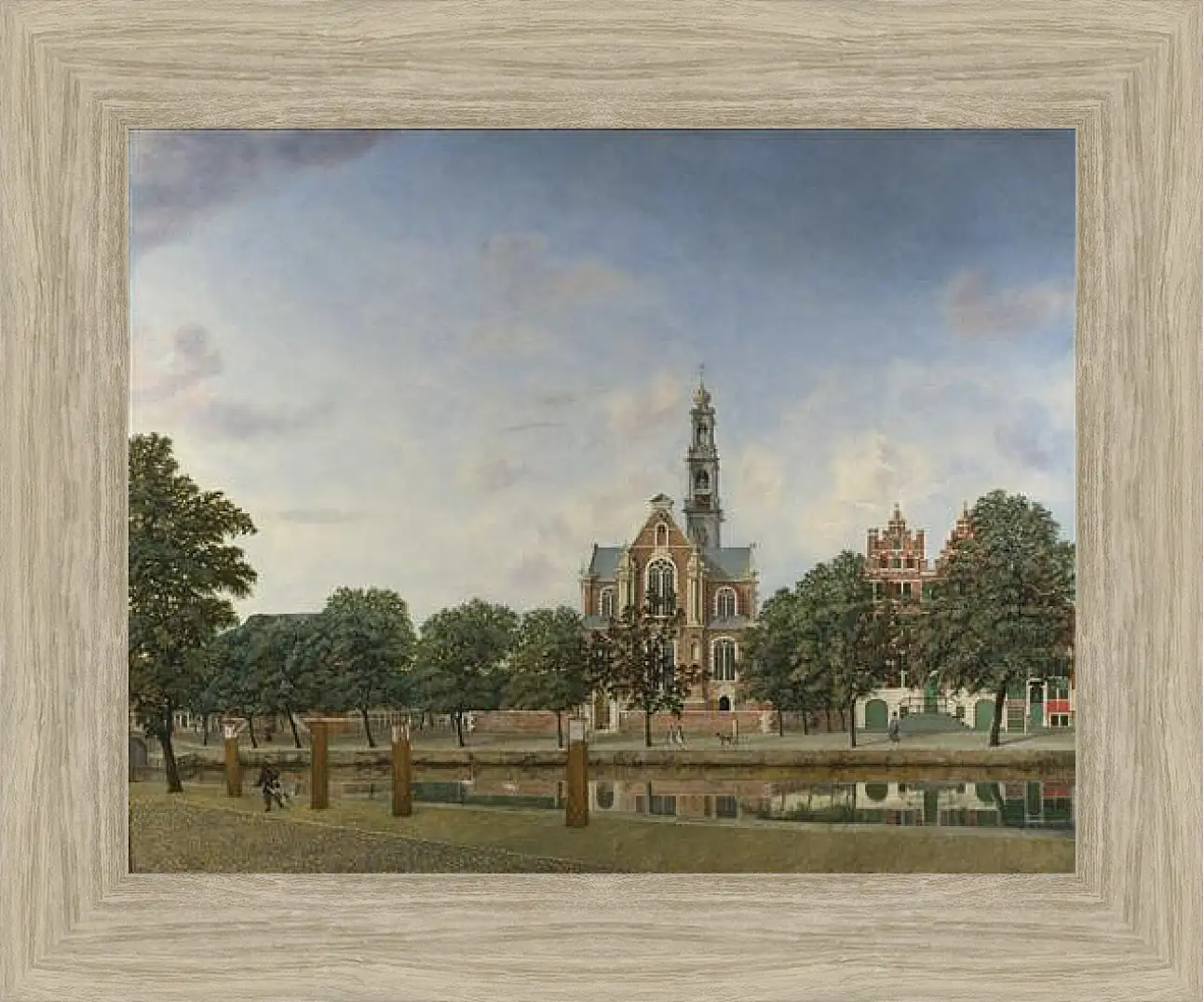 Картина в раме - View of the Westerkerk, Amsterdam. Ян Ван дер Хейден