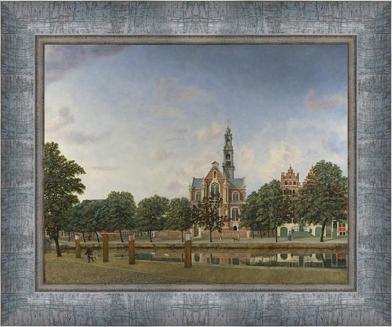 Картина в раме - View of the Westerkerk, Amsterdam. Ян Ван дер Хейден