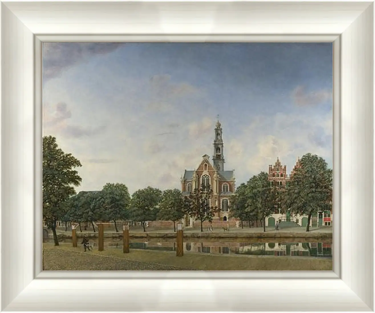 Картина в раме - View of the Westerkerk, Amsterdam. Ян Ван дер Хейден