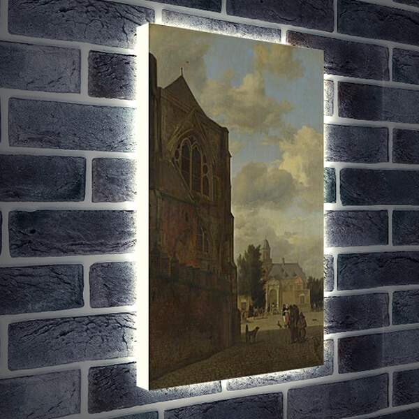 Лайтбокс световая панель - An Imaginary View of Nijenrode Castle. Ян Ван дер Хейден