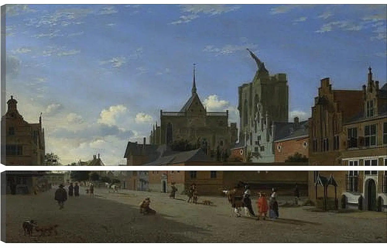 Модульная картина - A View in Cologne. Ян Ван дер Хейден