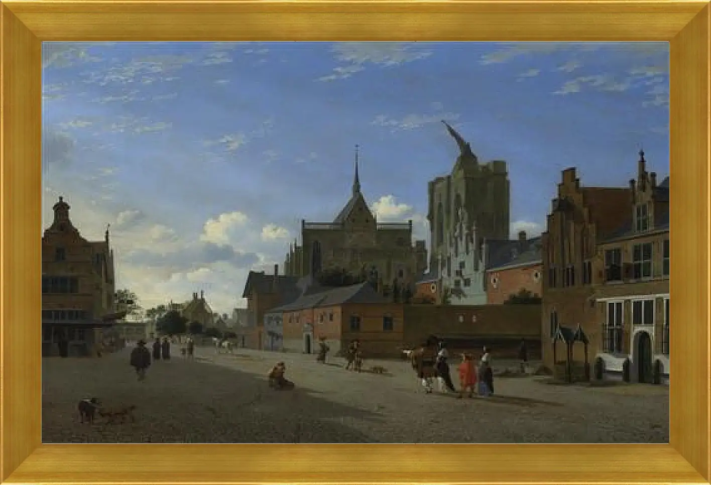 Картина в раме - A View in Cologne. Ян Ван дер Хейден