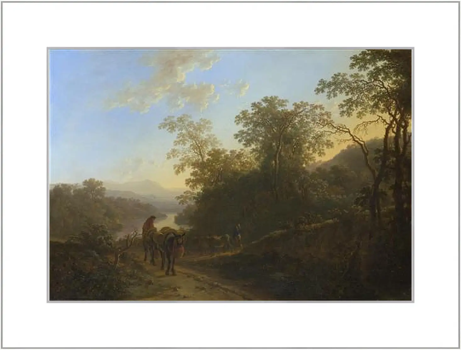 Картина в раме - Peasants with Mules and Oxen. Ян Бот