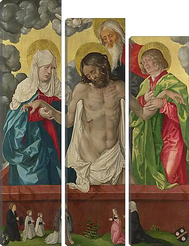 Модульная картина - The Trinity and Mystic Pieta. Ханс Бальдунг
