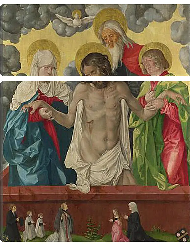 Модульная картина - The Trinity and Mystic Pieta. Ханс Бальдунг