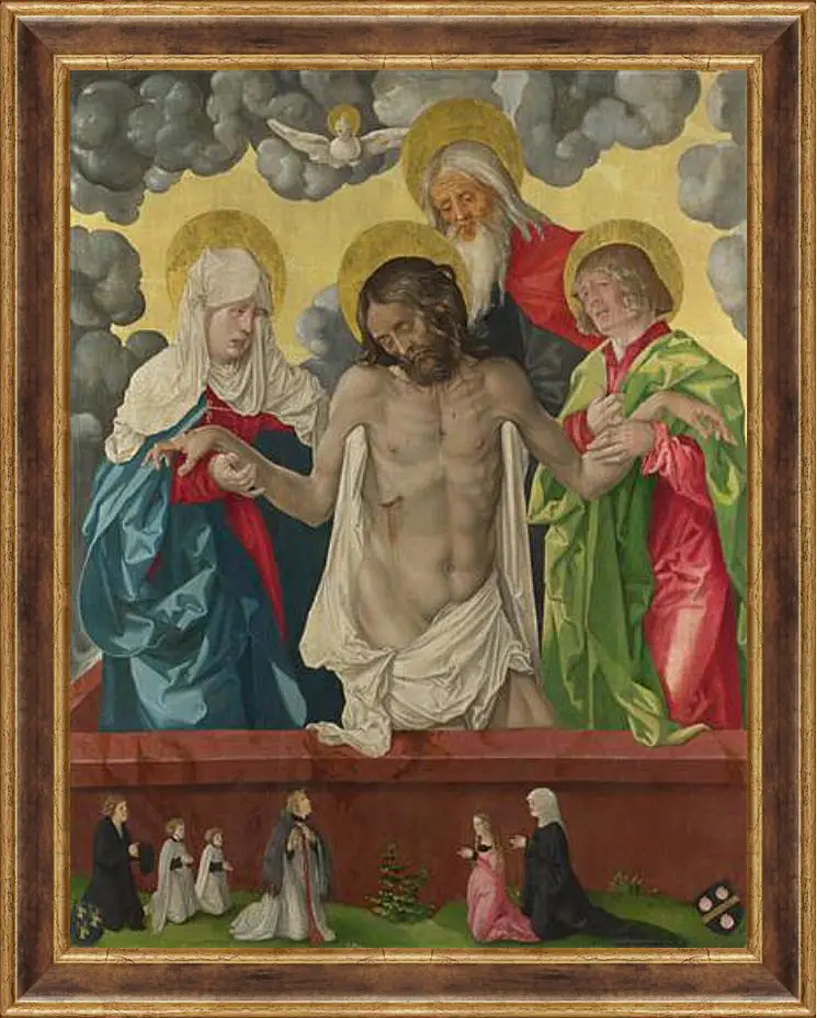 Картина в раме - The Trinity and Mystic Pieta. Ханс Бальдунг