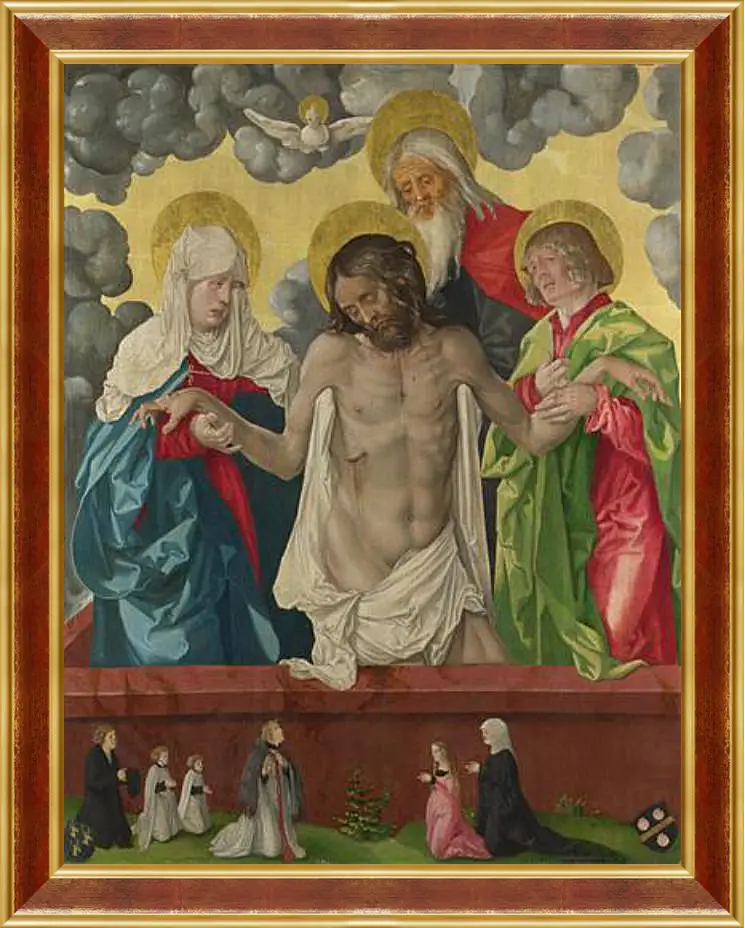 Картина в раме - The Trinity and Mystic Pieta. Ханс Бальдунг