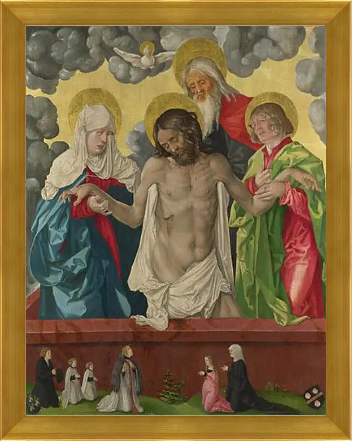 Картина в раме - The Trinity and Mystic Pieta. Ханс Бальдунг