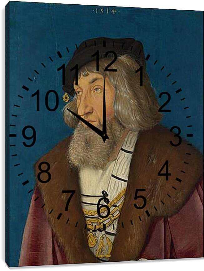 Часы картина - Portrait of a Man. Ханс Бальдунг