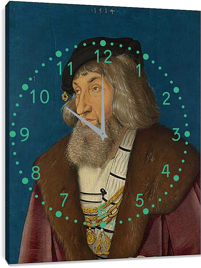 Часы картина - Portrait of a Man. Ханс Бальдунг