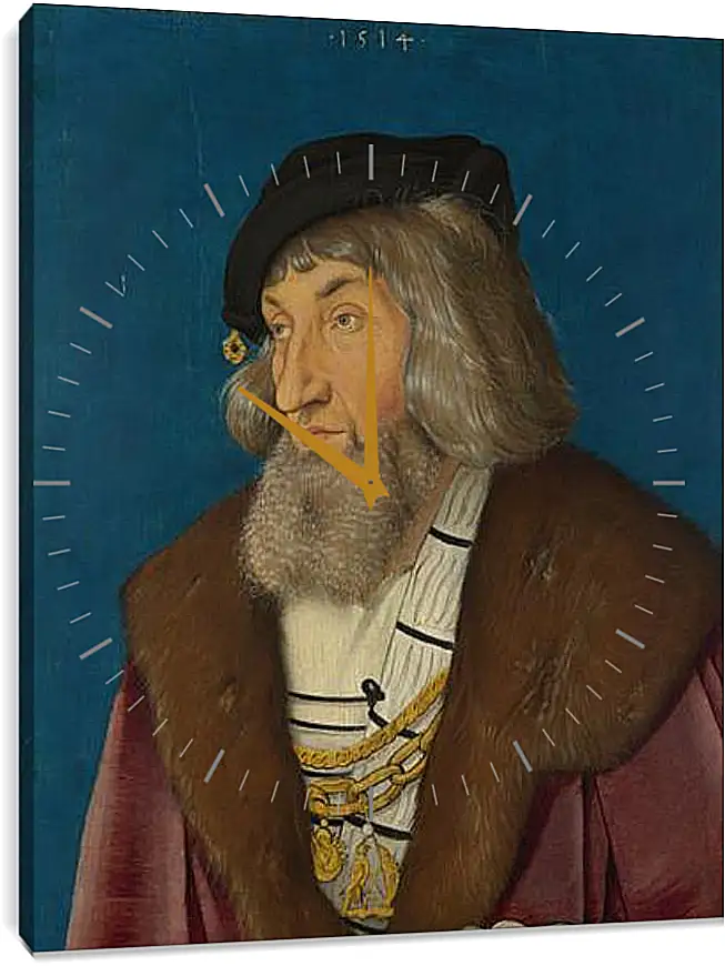 Часы картина - Portrait of a Man. Ханс Бальдунг