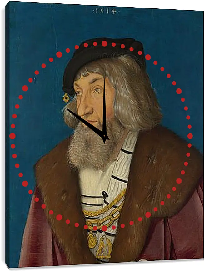 Часы картина - Portrait of a Man. Ханс Бальдунг