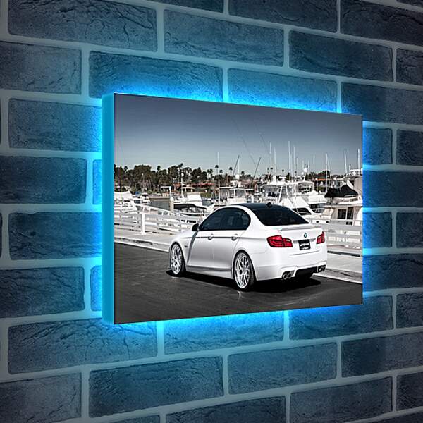 Лайтбокс световая панель - Белый БМВ 5й серии (BMW 5 series)