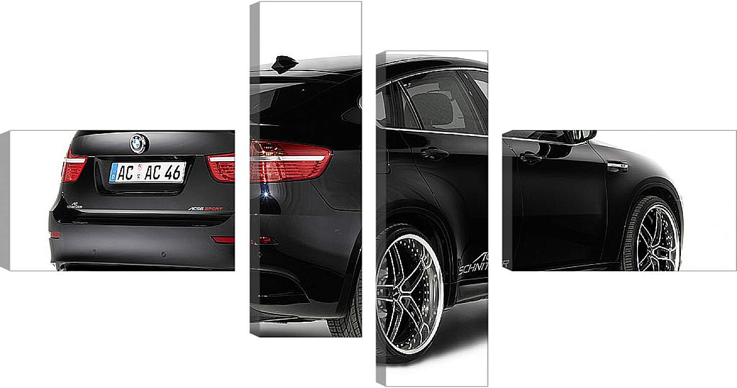 Модульная картина - BMW X6 черный