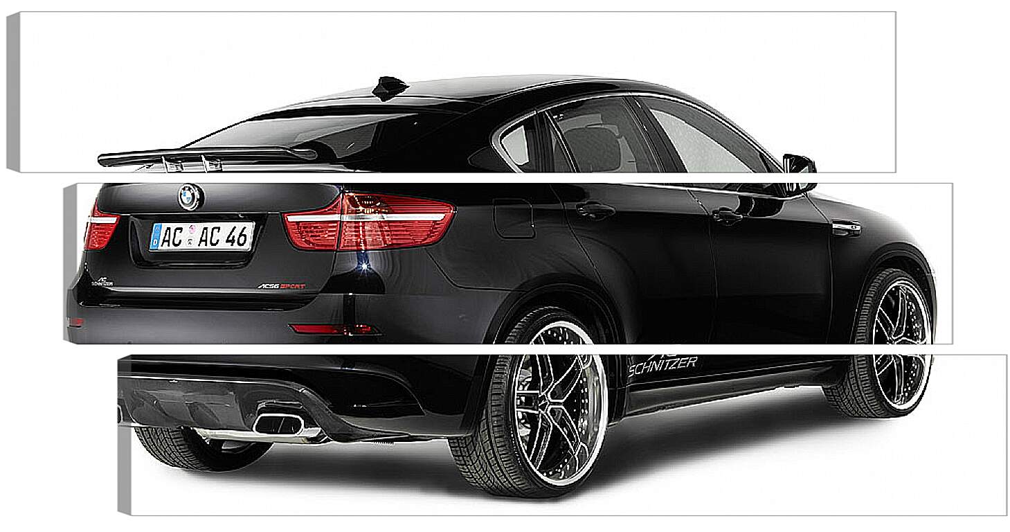 Модульная картина - BMW X6 черный