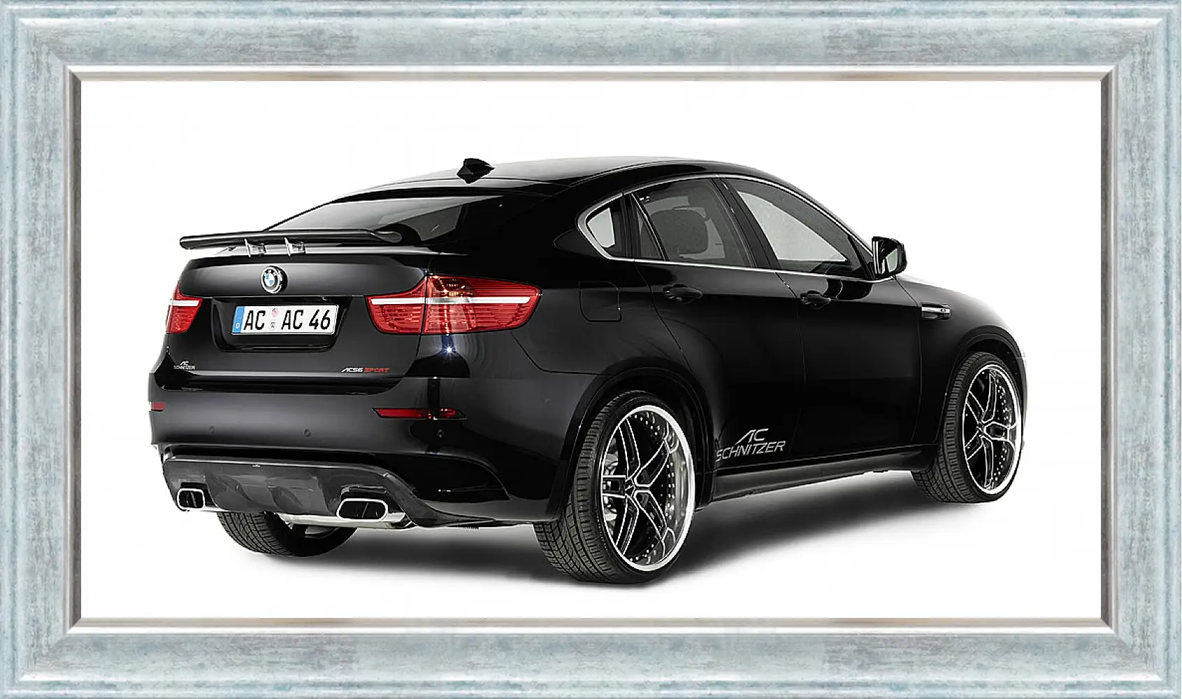 Картина в раме - BMW X6 черный