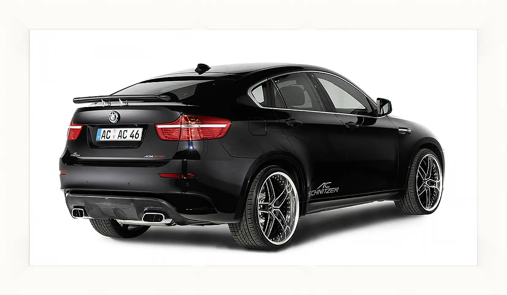 Картина в раме - BMW X6 черный