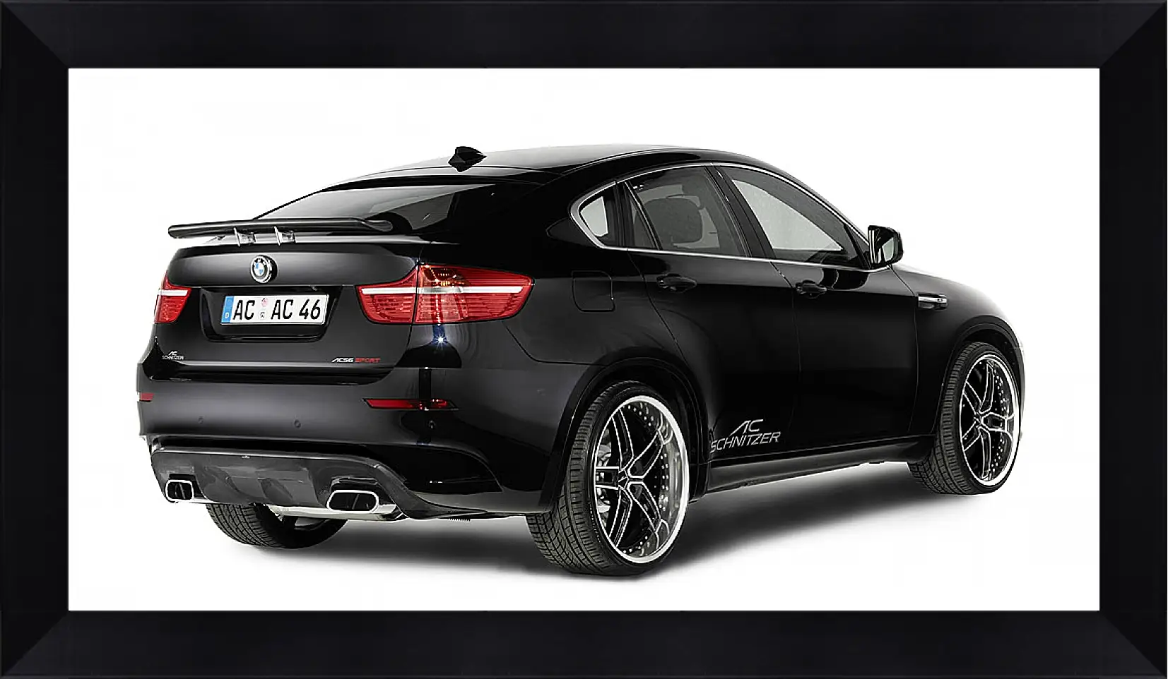 Картина в раме - BMW X6 черный