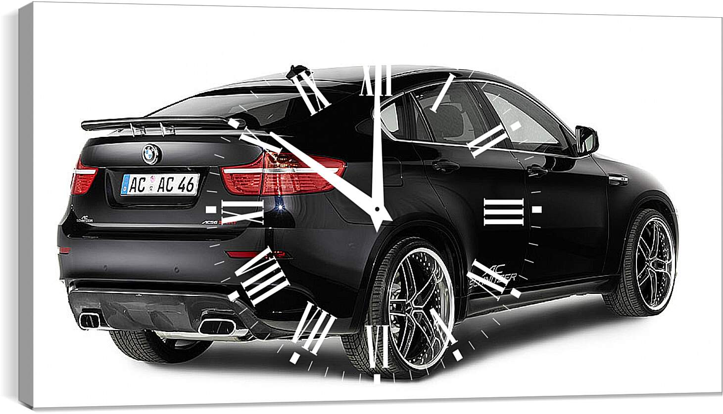 Часы картина - BMW X6 черный