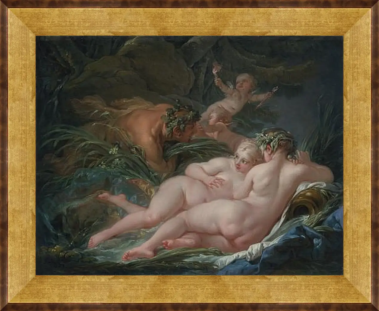 Картина в раме - Pan and Syrinx. Франсуа Буше