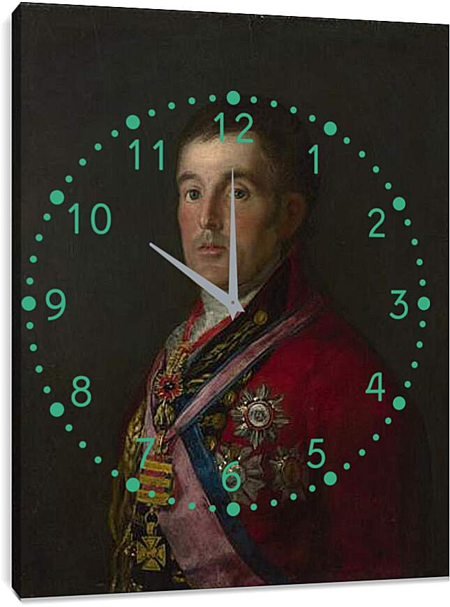 Часы картина - The Duke of Wellington. Франсиско Гойя