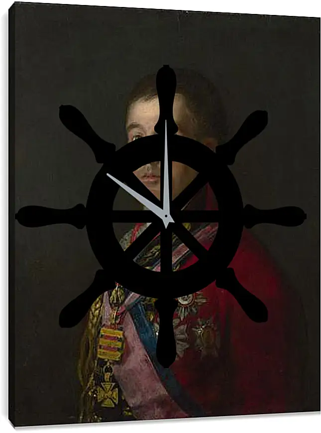 Часы картина - The Duke of Wellington. Франсиско Гойя