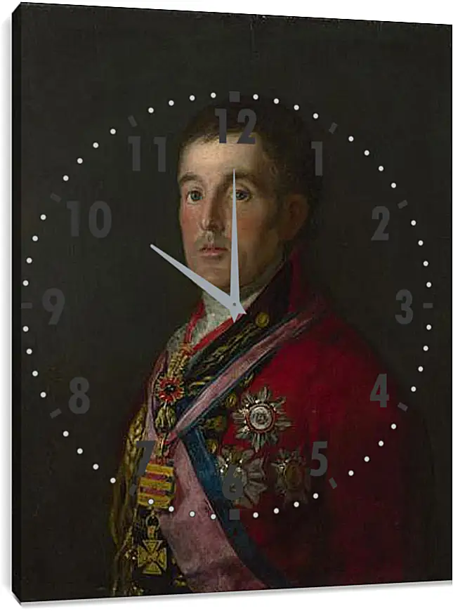 Часы картина - The Duke of Wellington. Франсиско Гойя