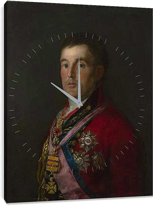 Часы картина - The Duke of Wellington. Франсиско Гойя