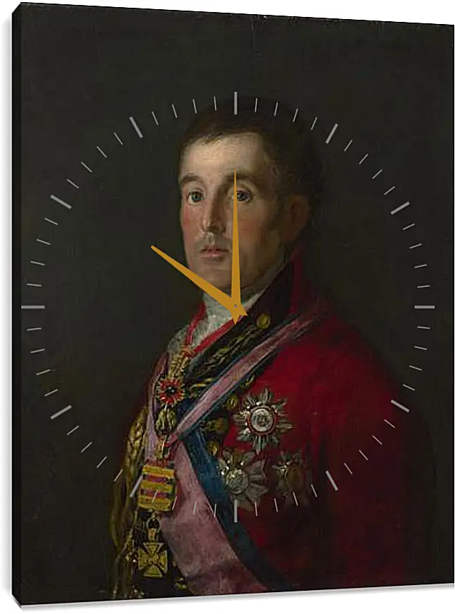 Часы картина - The Duke of Wellington. Франсиско Гойя