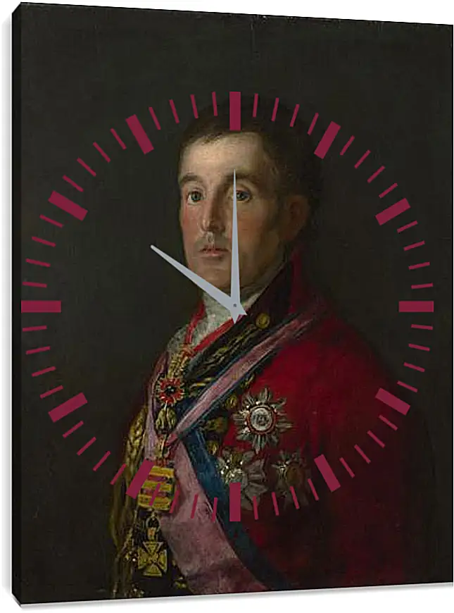 Часы картина - The Duke of Wellington. Франсиско Гойя