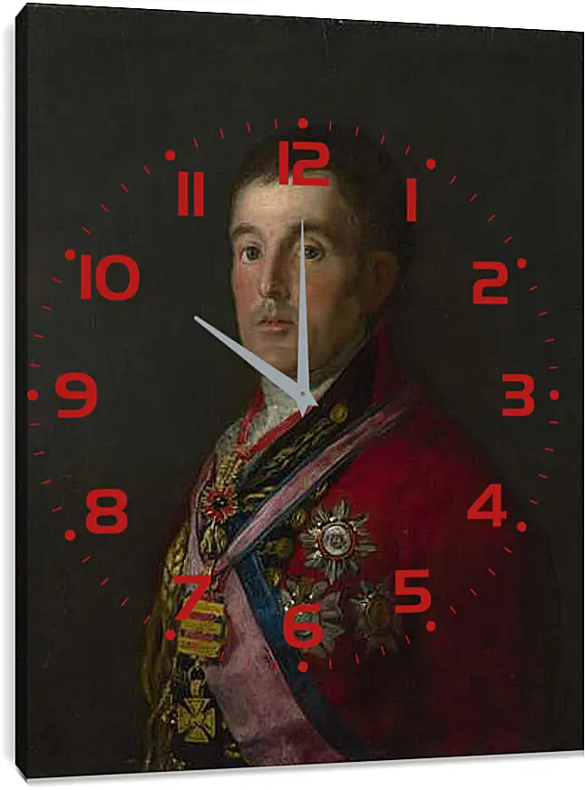 Часы картина - The Duke of Wellington. Франсиско Гойя