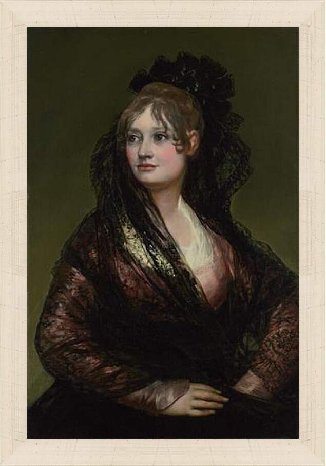 Картина в раме - Dona Isabel de Porcel. Франсиско Гойя