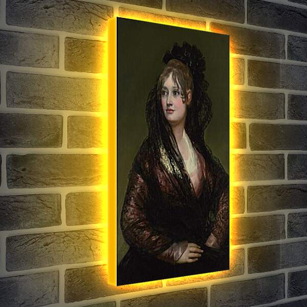 Лайтбокс световая панель - Dona Isabel de Porcel. Франсиско Гойя