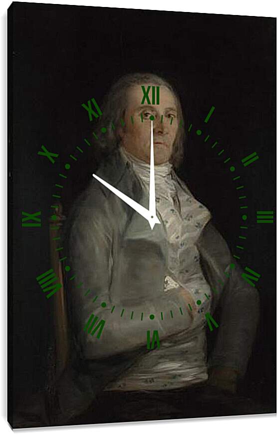 Часы картина - Don Andres del Peral. Франсиско Гойя