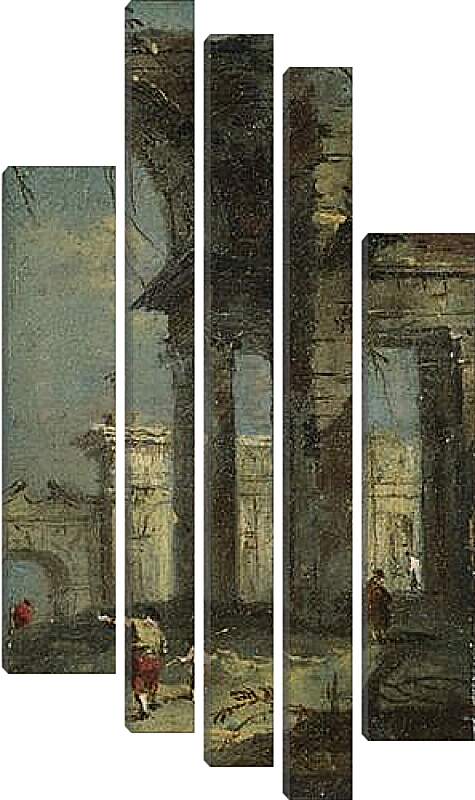 Модульная картина - Caprice View with Ruins (1) Франческо Гварди