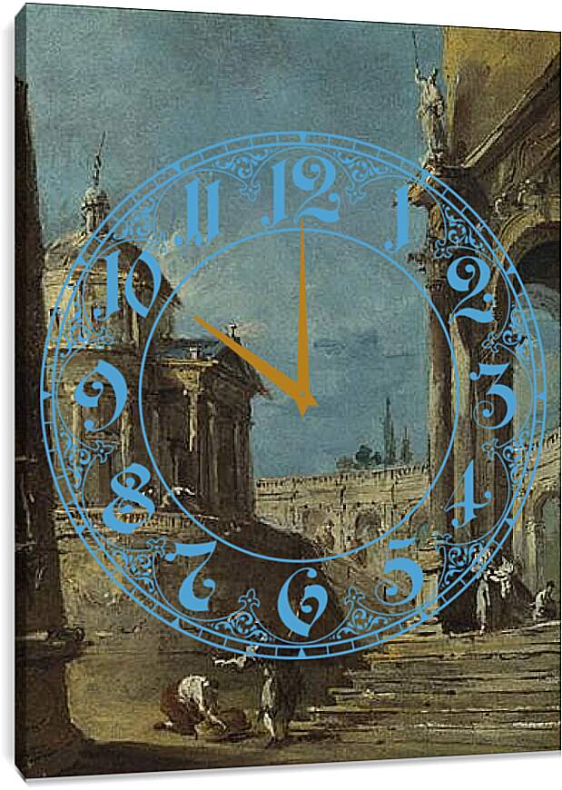 Часы картина - An Architectural Caprice (1) Франческо Гварди