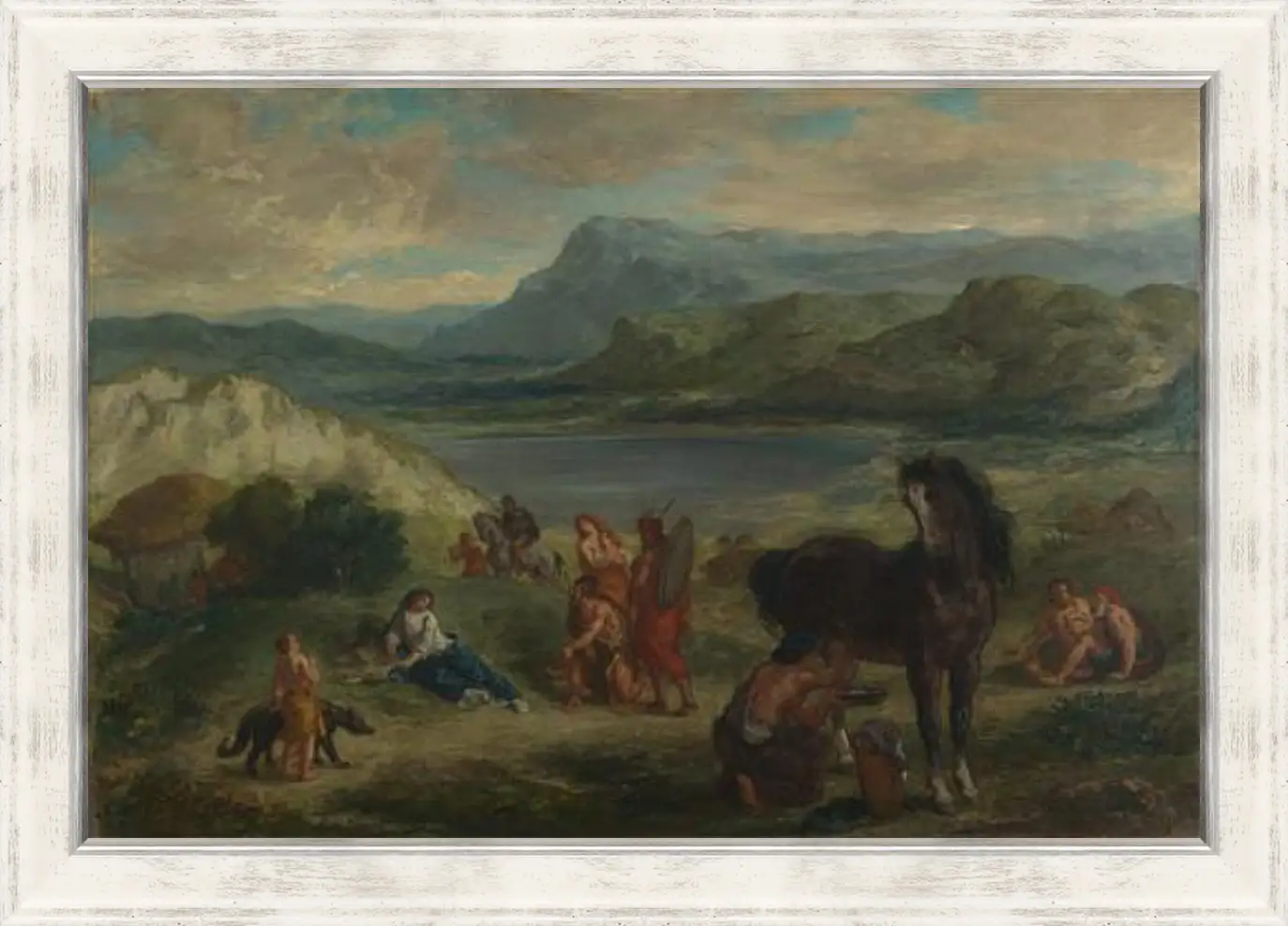 Картина в раме - Ovid among the Scythians. Эжен Делакруа